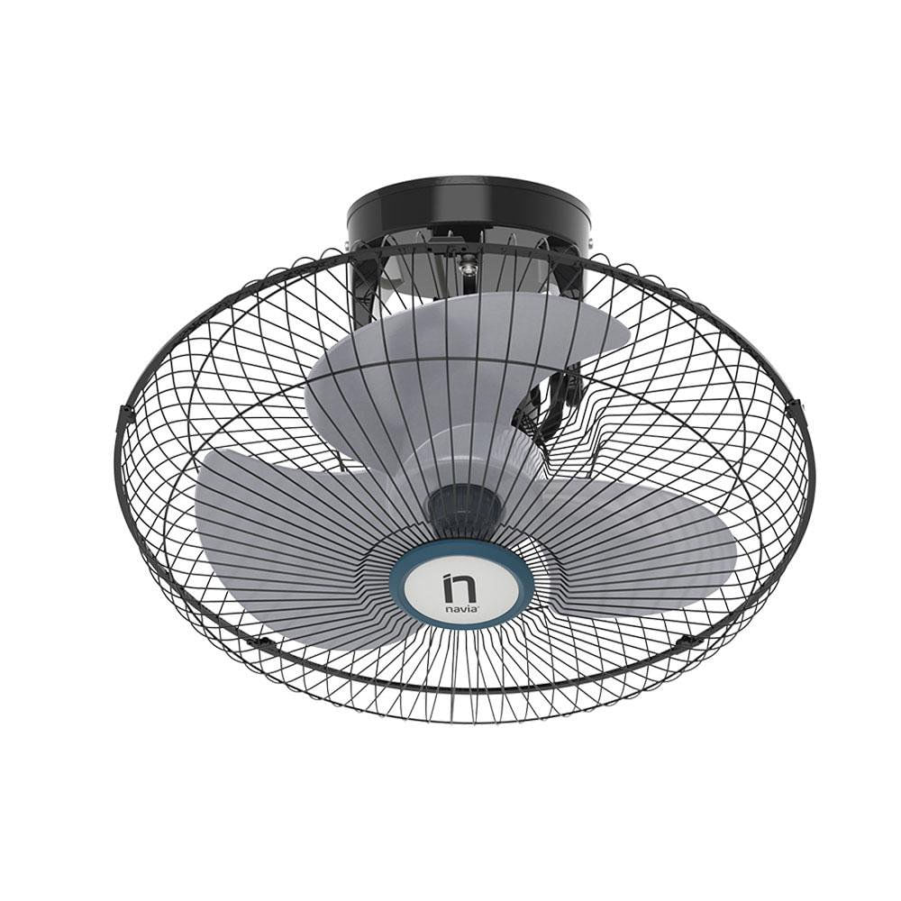 Ventilador de Techo de 18 plg con 3 Velocidades Color Negro