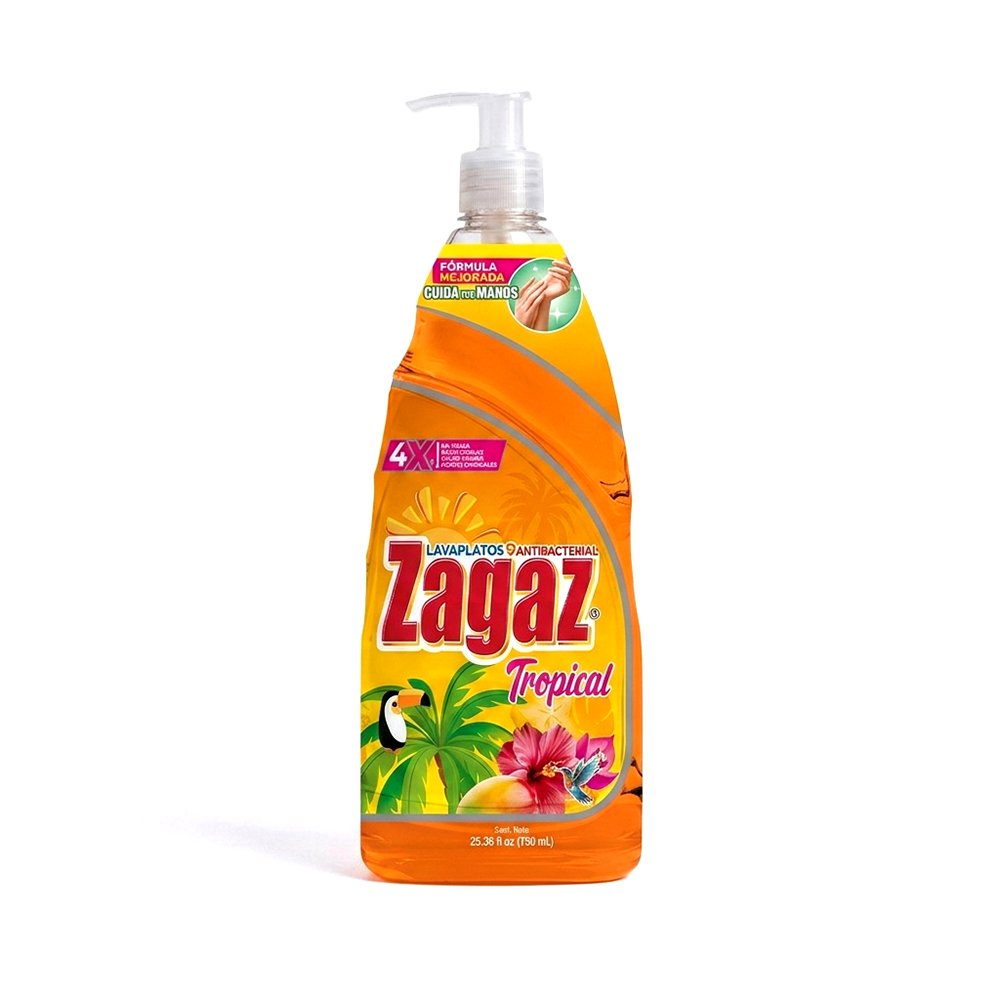 Lavaplatos en Líquido Antibacterial Aroma Tropical 750 Ml