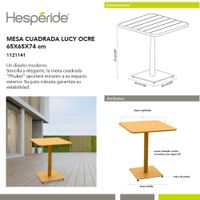 Mesa Cuadrada Lucy - Varios Colores