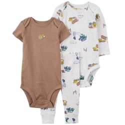 Set Body y Pantalón Estampado Construcción - Varias Tallas