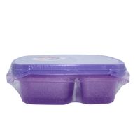 Set 2 Tazones Plásticos con División Morado