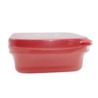 Set 2 Tazones Cuadrados Plásticos 3.5 Tz Rojo