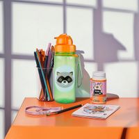 Vaso con Pajilla Mapache