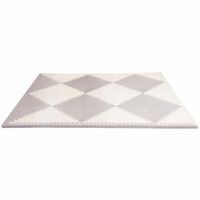 Tapete de Espuma Playspot Geo Gris y Blanco