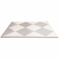 Tapete de Espuma Playspot Geo Gris y Blanco