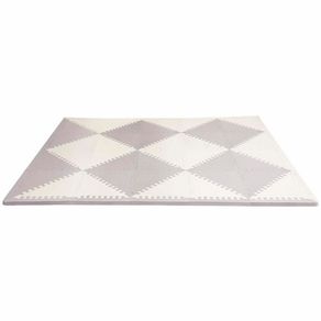 Tapete de Espuma Playspot Geo Gris y Blanco
