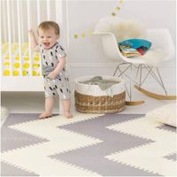 Tapete de Espuma Playspot Geo Gris y Blanco