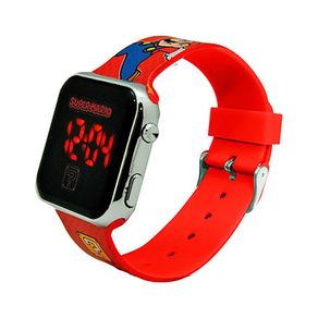 Reloj LCD Parpadeante de Super Mario con Correa