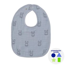 Paquete de 4 Baberos con Diseño de Conejos