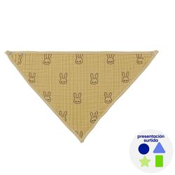 Paquete de 4 Baberos Bandana con Diseño de Conejos