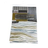 Cortina de Baño Tela Estampada Líneas Onduladas 178 X 183 Cm