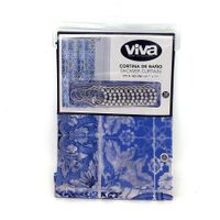 Cortina de Baño Transparente Peva Navy 177 X 183 Cm