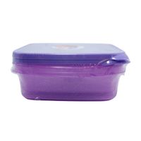 Set 2 Tazones Cuadrados Plásticos 3.5 Tz Morado