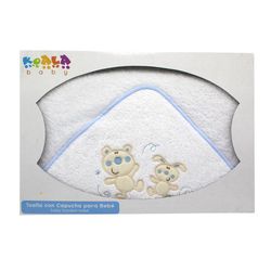 Toalla con Capucha Celeste