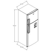 Refrigeradora-Top-Mount-de-2-Puertas-con-Dispensador-11-Pies³