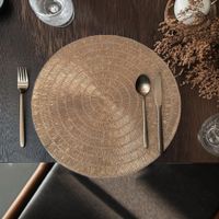 Individual Decorativo Redondo Rose Gold 38 Cm