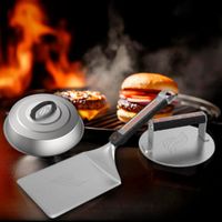Kit de Accesorios de Acero Inoxidable para Preparación de Hamburguesas