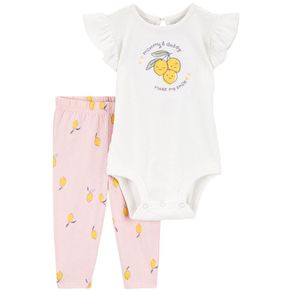 Body para Bebé Blanco con Estampado de Limones - Varias Tallas