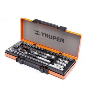 Set De Copas Y Accesorios Raíz 1/2 Plg 25 Pzas - Truper