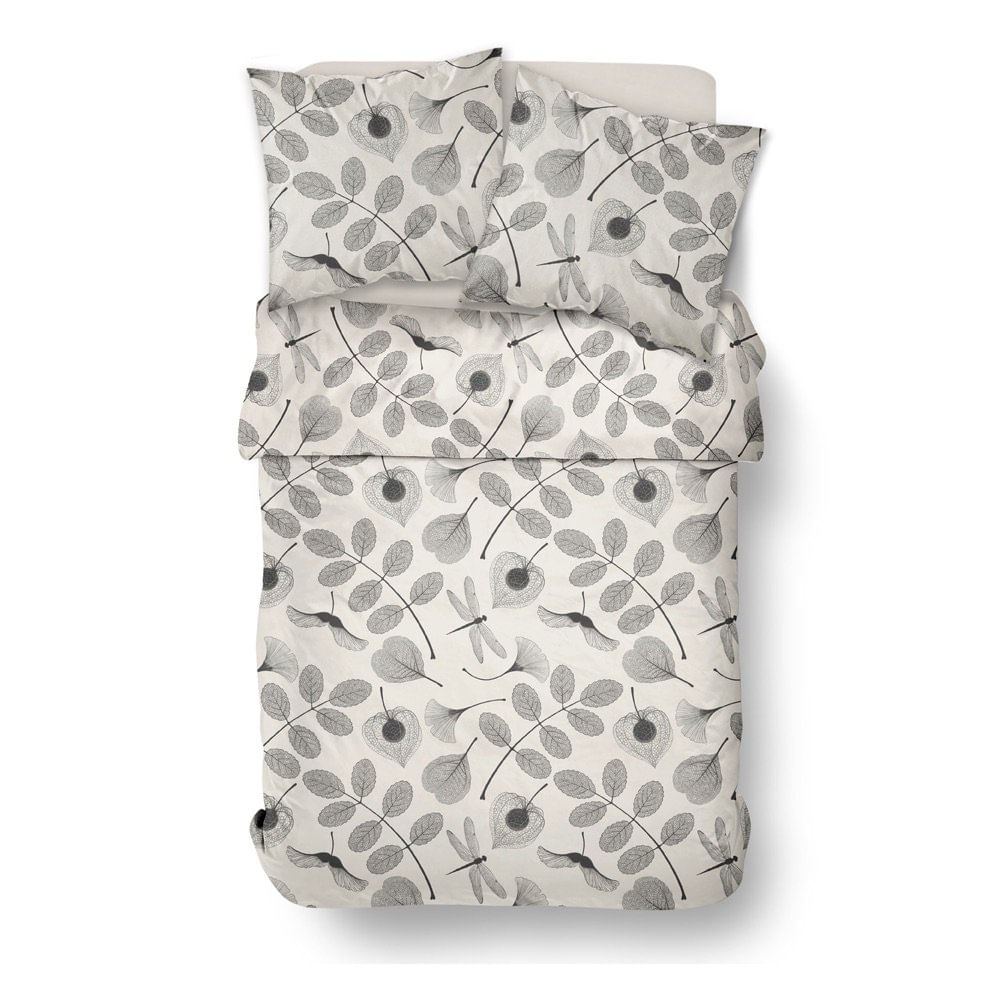 Set de Sábanas 144 Hilos Amour Color Gris y Beige - Varios Tamaños Imperial