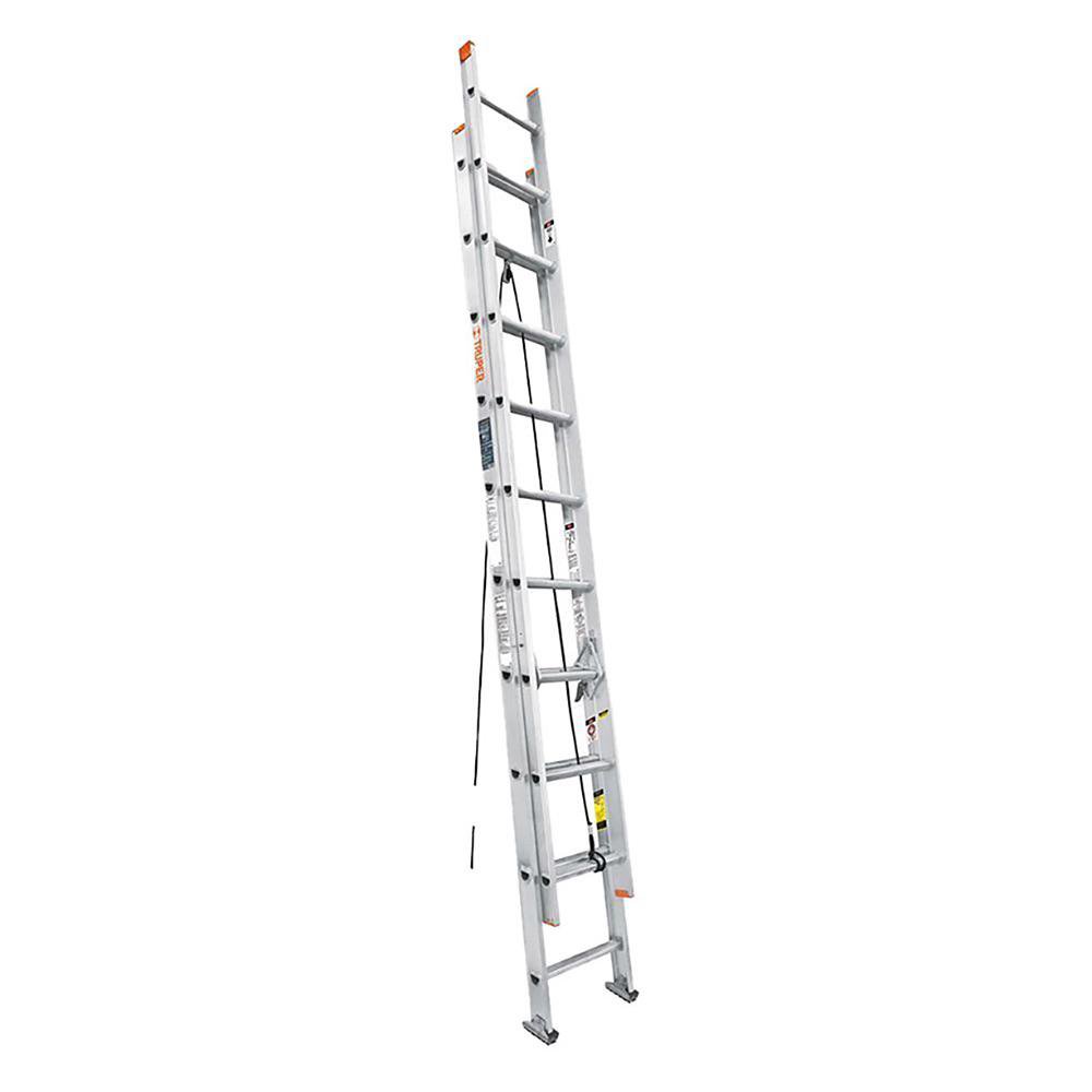 Escalera de Extensión de Aluminio 20 Peldaños Capacidad 150 kg