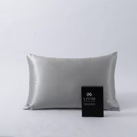 Sobrefunda de Seda Gris King 50 x 90 Cm