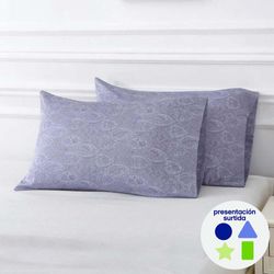 Set de 2 Sobrefundas Estampadas 300 TC King