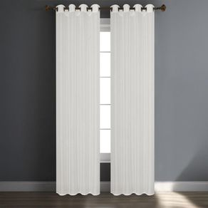 Cortina Voile de Lino 139 x 228 Cm Plateada