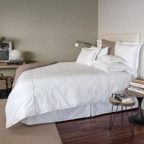 Funda para Almohada con Borde Gris 51 x 91 Cm