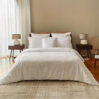 Funda para Almohada con Borde Gris 51 x 91 Cm