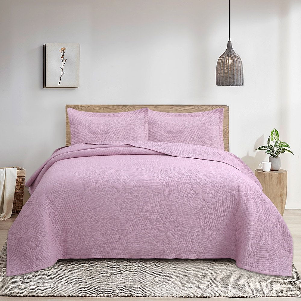 Set de Cubrecama Nude Lila Varios Tamaños King