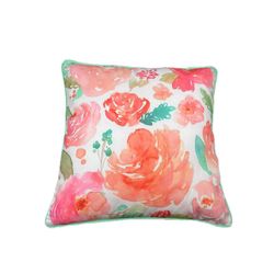 Cojín Decorativo Diseño de Rosas 45 x 45 Cm