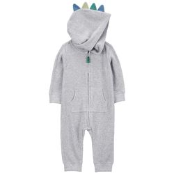 Mameluco de Algodón Gris Diseño Dinosaurio - Varias Tallas