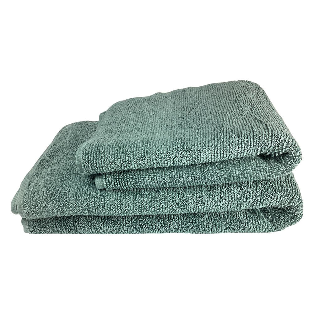 Set de Toallas para Manos y Baño Color Gris 2 Piezas