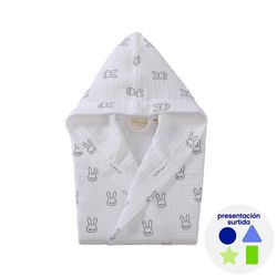 Bata-de-Baño-Infantil-con-Capucha-Conejos-4-6-Años