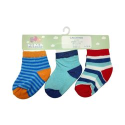 Set de 3 Pares de Calcetas para Bebé 6-12 Meses