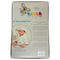 Bata de Baño para Bebé 4 Pzas Azul