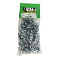 Set 100 Tornillos Para Lámina 1/4 x 1 Plg Cabeza Hexagonal