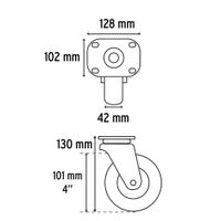 Rodo-De-Hule-Con-Balero-4-Plg-Pisada-42-Mm---Fiero