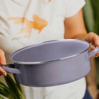 Batería Cocina Esmaltada 5 Piezas Lavanda