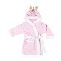 Bata Infantil con Capucha Diseño de Unicornio 1-3 Años