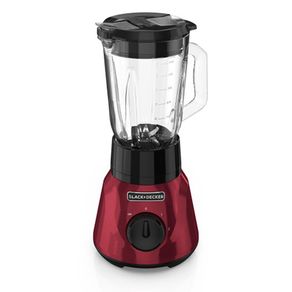 Licuadora Tricuadora 2 Velocidades Acero Inoxidable Roja 1.5 L