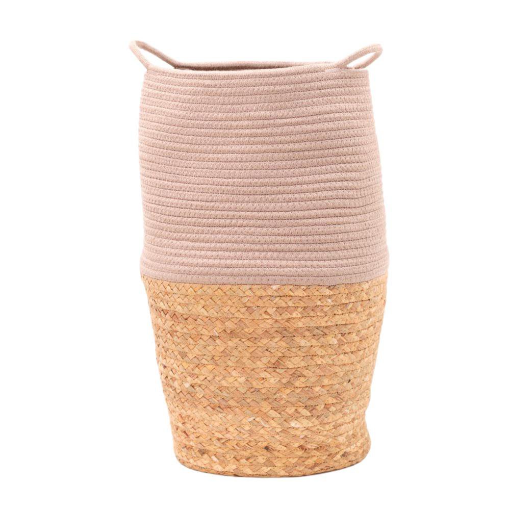 Canasta Decorativa Deco Dune Beige con Asa 24x30x50 Cm Canasta Decorativa Deco Dune con As…