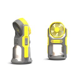 Linterna con Ventilador y Batería Recargable