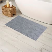 Alfombra de Baño Gris 60 X 100 Cm