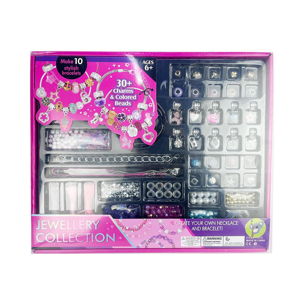 Set de Joyería Personalizable con Coleccionador y Charms de 30+ Piezas para 6+ Años Colecc…