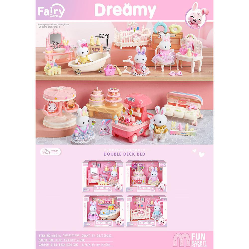 Set de Juego Dreamy Escenarios con Conejitos y Accesorios Diseños Surtidos Set de Juego Dr…