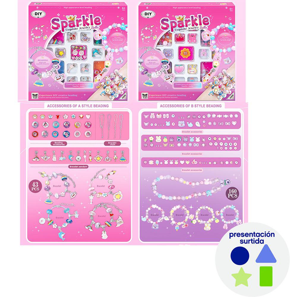 Caja de Joyería Personalizable Sparkle Bella para 6+ Años - Diseños Surtidos Caja de Joyer…