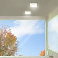 Plafón de Techo LED Cuadrado Blanco de 6 W