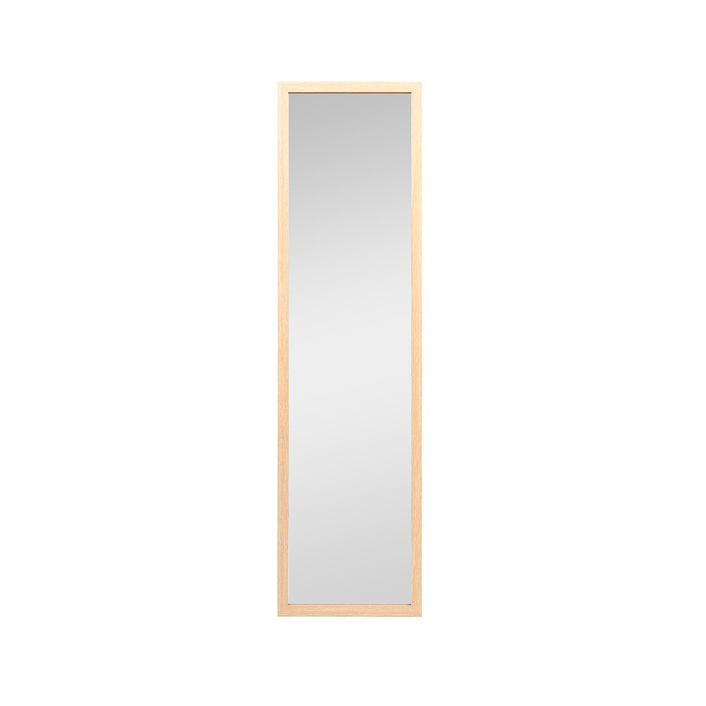 Espejo de Puerta 124 x 34 cm Rectangular Marco Color Madera Natural